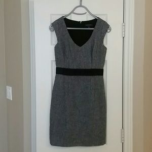 Banana Republic gray & black career dress