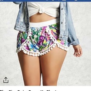 Plus Size Swim Cover-Up Shorts