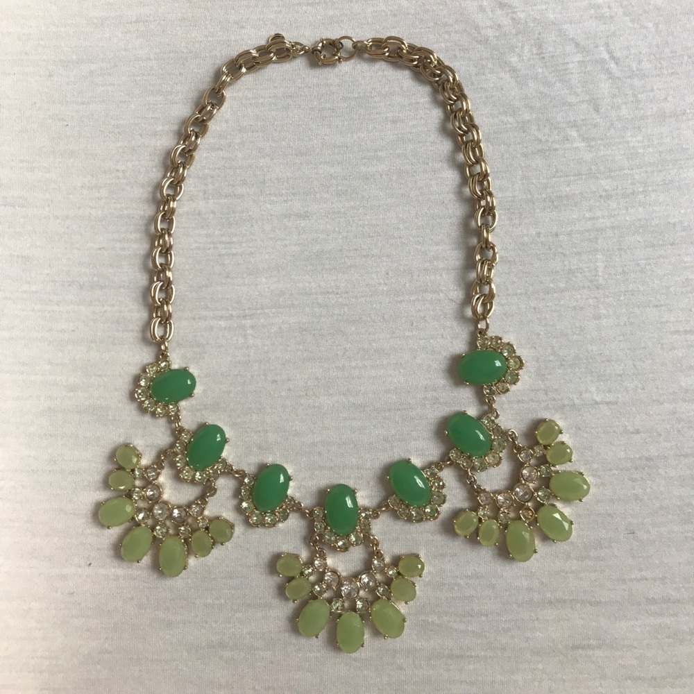 JCREW green necklace