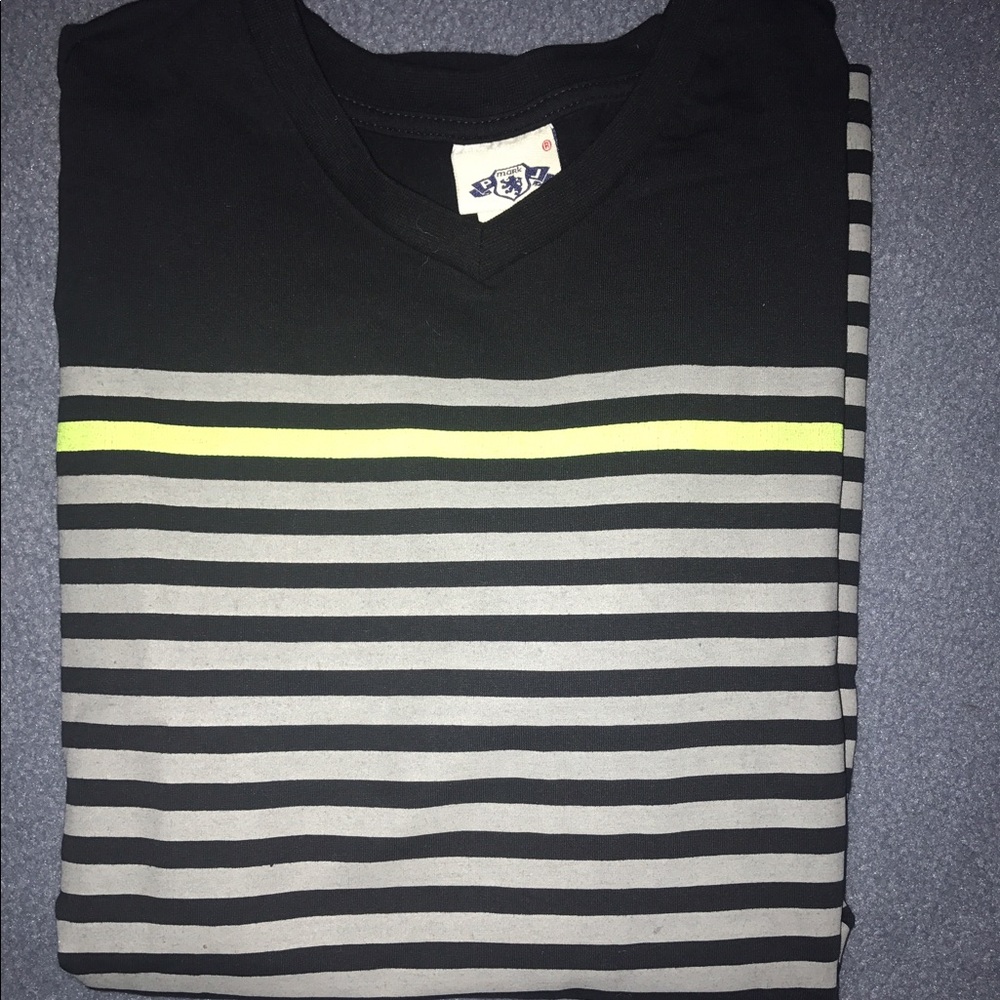 Striped V-Neck T-shirt
