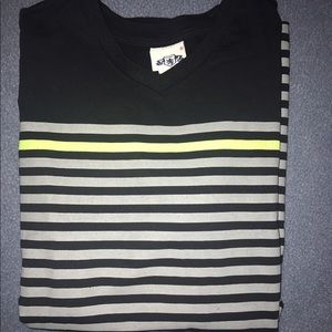 Striped V-Neck T-shirt