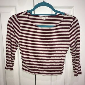 Striped Forever 21 Crop Top