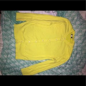 Jcrew yellow Jackie cardigan