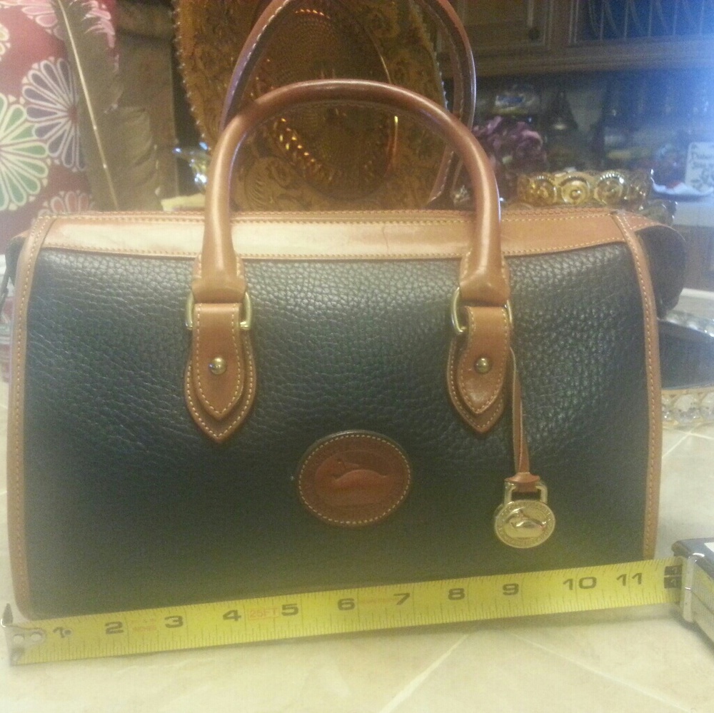 Vintage Dark Blue Dooney B Satchel