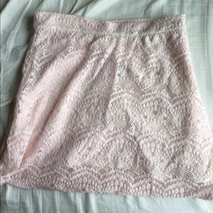 Lace crochet skirt