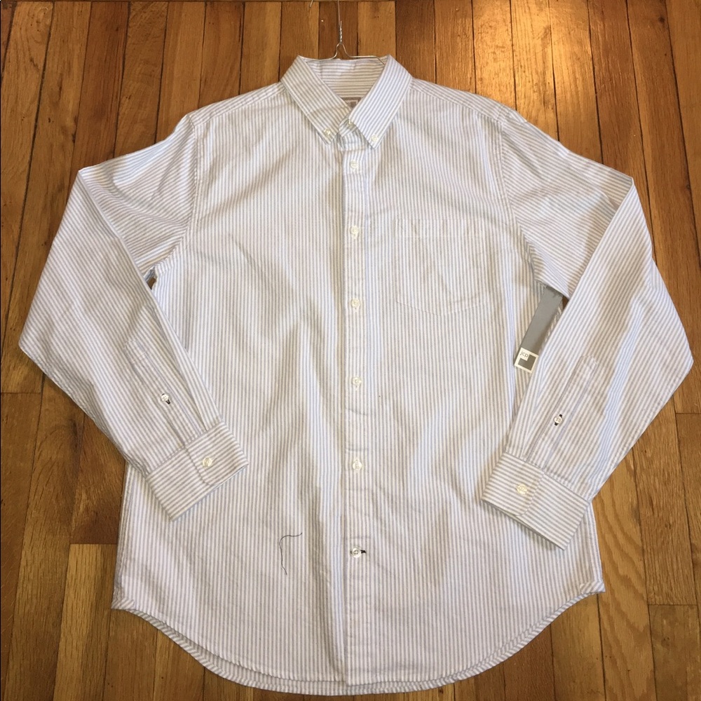 New JCP men's seersucker button down dress shirt