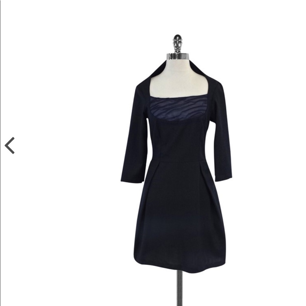 Nbw Lorick dark grey dress with ruffled bodice