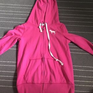 Love pink zip up
