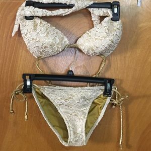 Venus gold lace bikini-very cute!