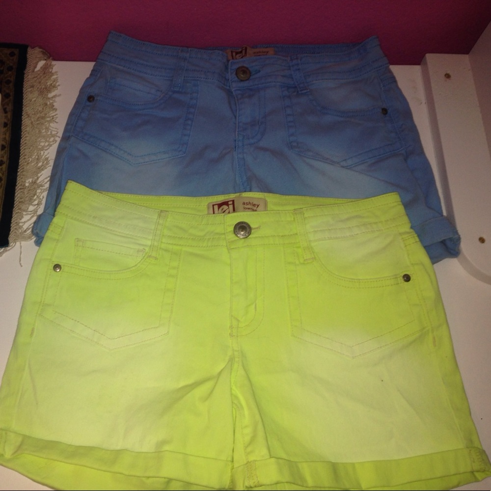 Bright Colored Shorts (both for sale)