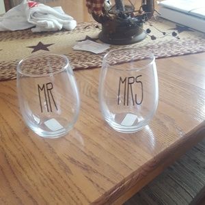 Mr And Mrs Wine Glasses