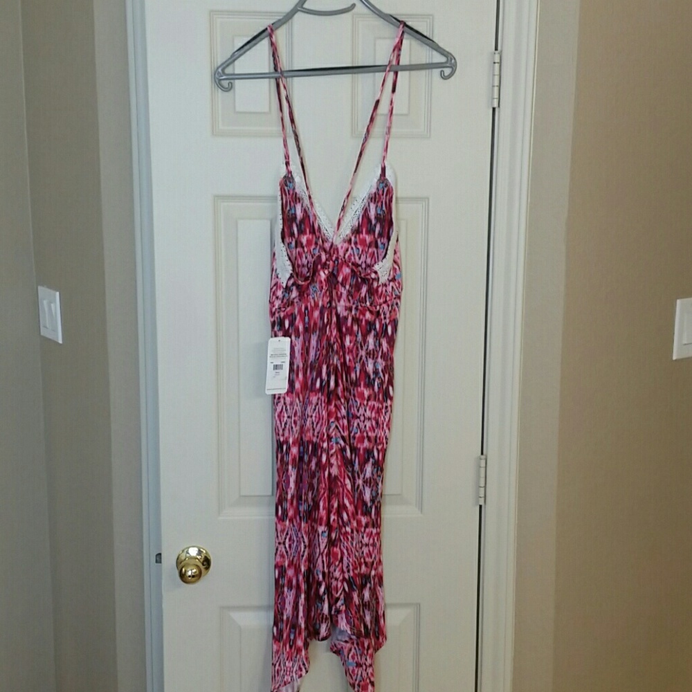 NWT Sunsets high low pool cover-up beachwear dress - Picture 3 of 8
