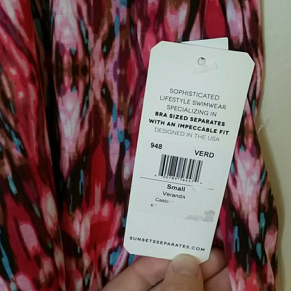 NWT Sunsets high low pool cover-up beachwear dress - Picture 8 of 8