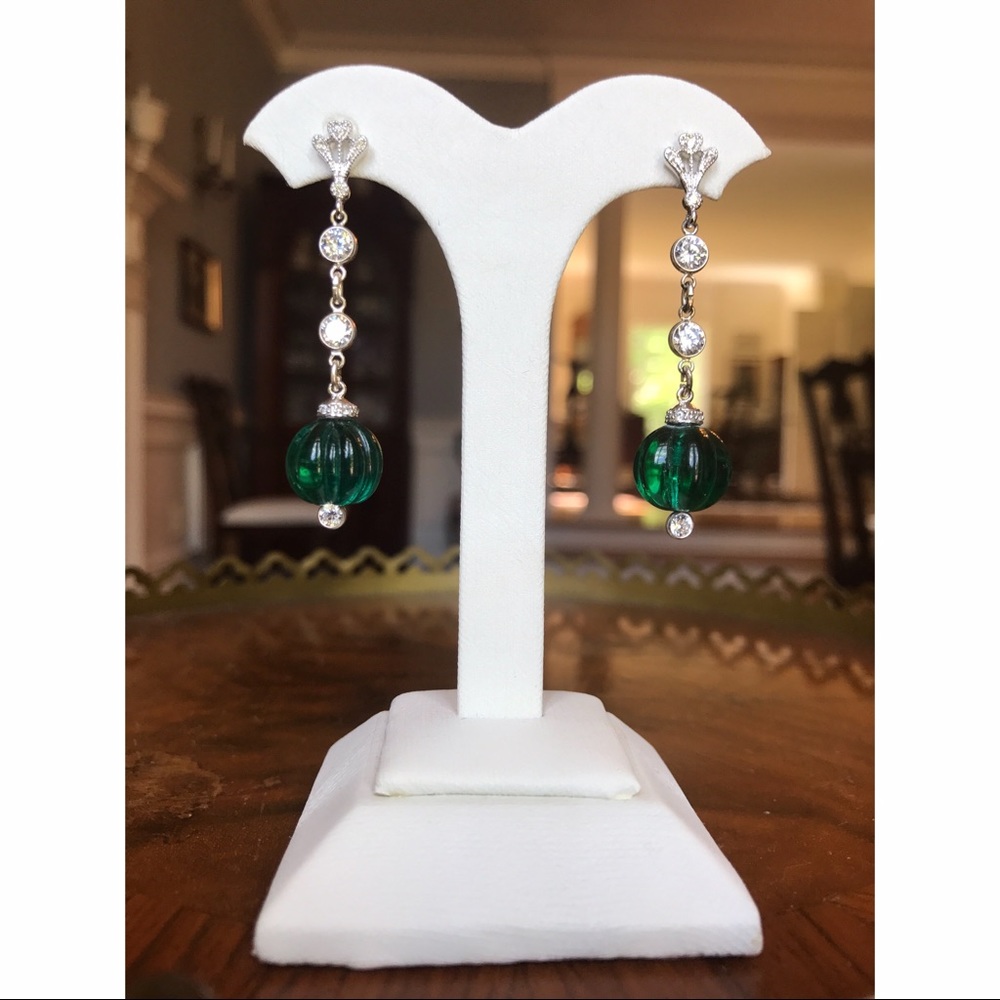 💚Handmade One of a Kind Czech Glass Earrings💚