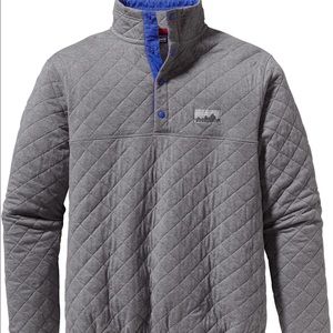 UNISEX XXS Qulited Patagonia grey/blue pullover
