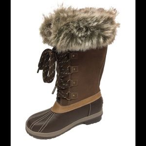 Fur Trim Snow Boots