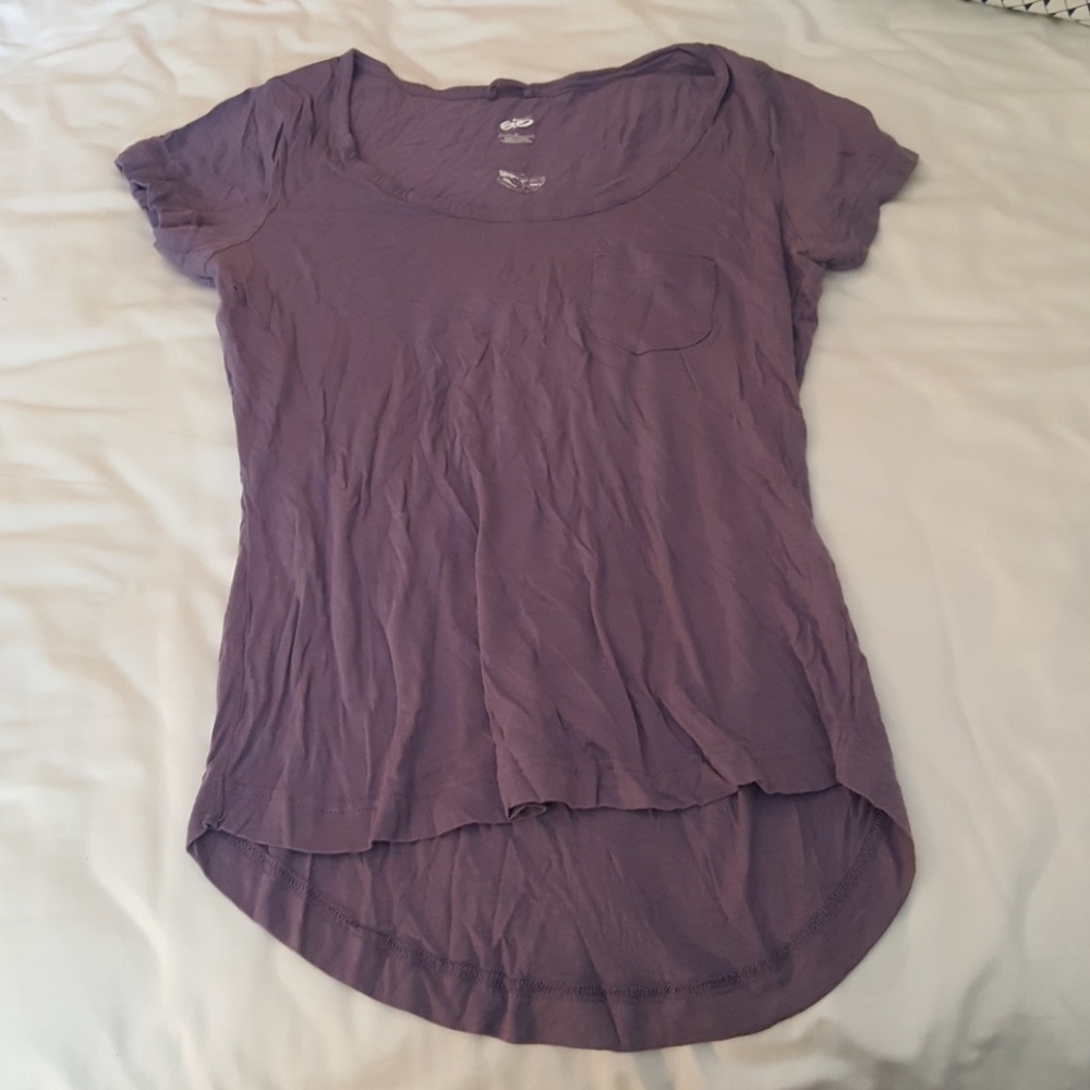 Purple Nike high low athletic top