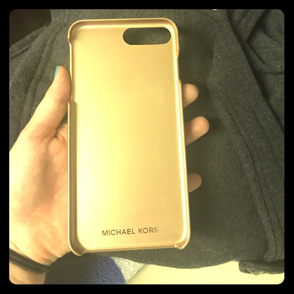 Michael kors I phone 7 plus gold phone case