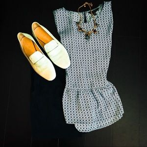 Banana Republic Peplum Top - Blue Print