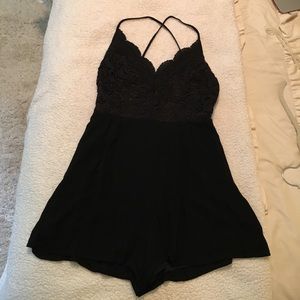 Black Lush Romper