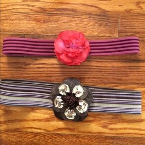2 Cute Belts XS/S Ann LOFT Gold bling, Floral 🌺