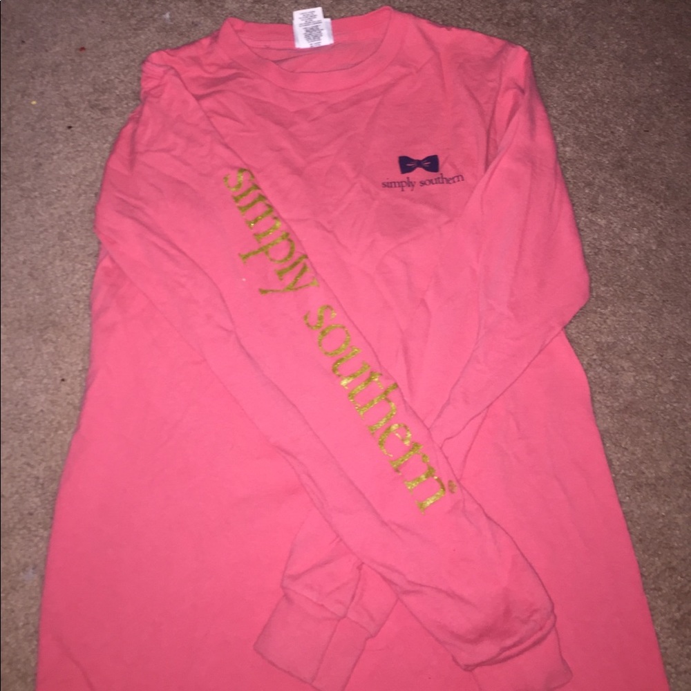 a pink long sleeve
