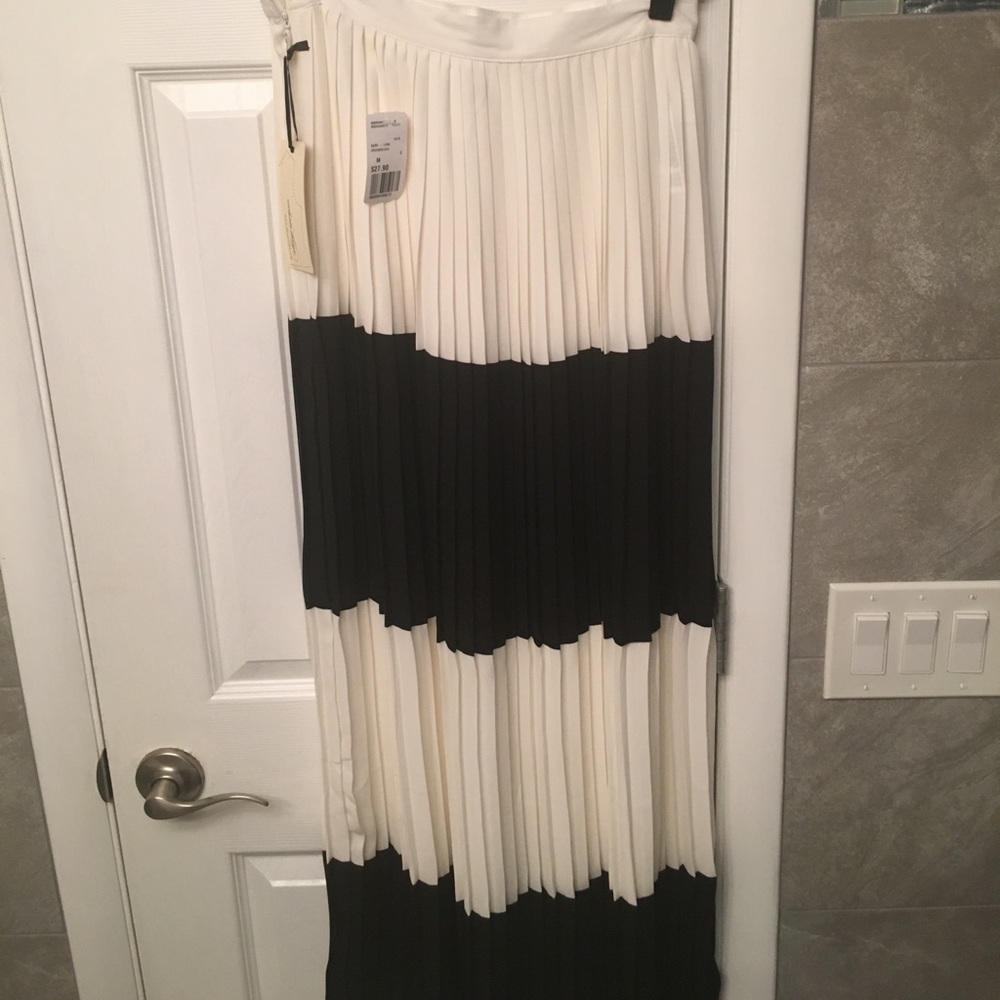 Black and Cream Maxi Skirt- Forever 21
