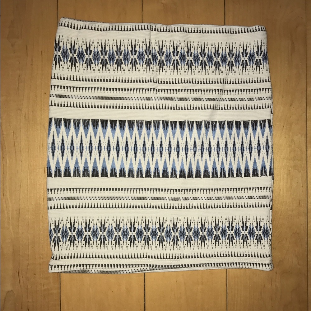 Patterned Bandage Skirt