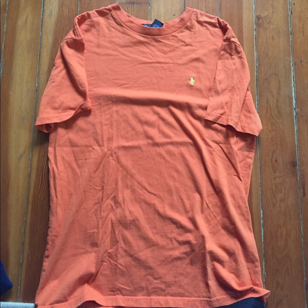 Orange polo t shirt