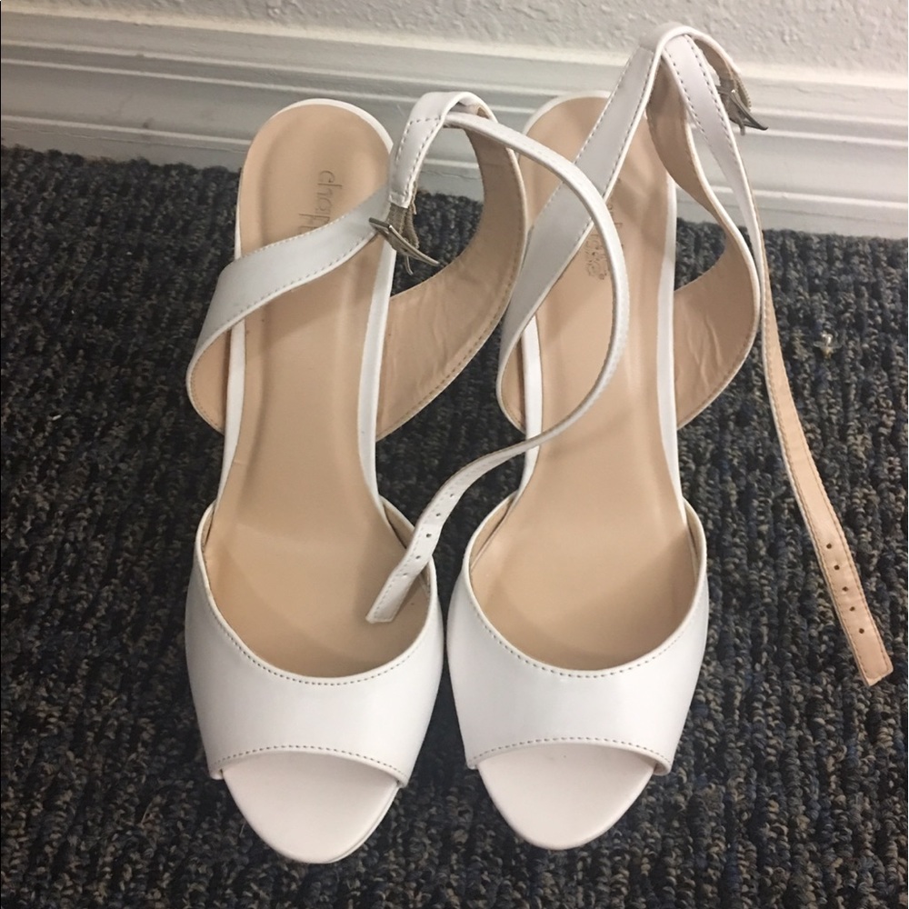 White high heels