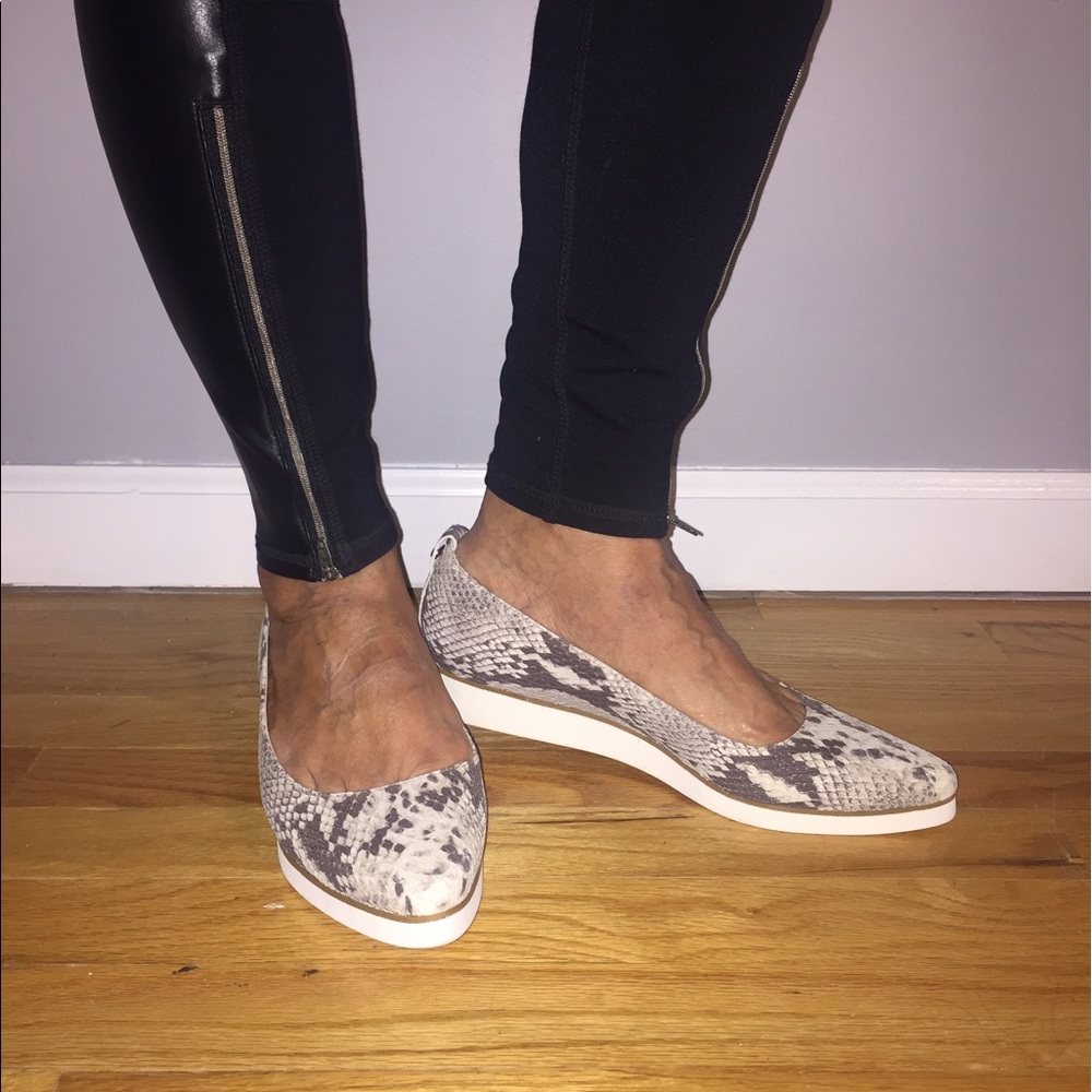 Escada Sport Brown Snakeskin Flats