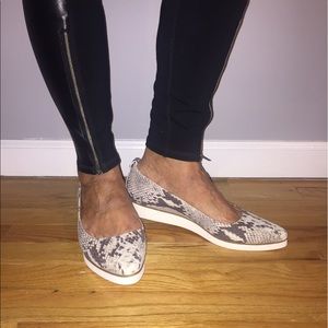 Escada Sport Brown Snakeskin Flats