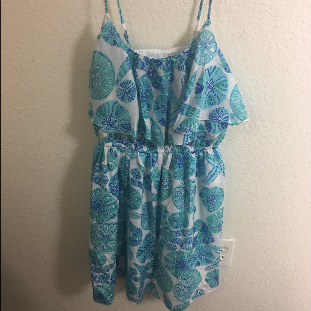 Blue and white Lilly dress