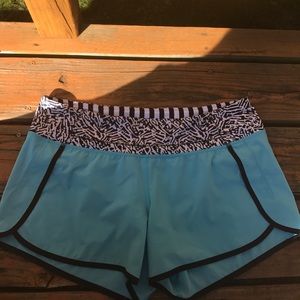 Blue lululemon shorts