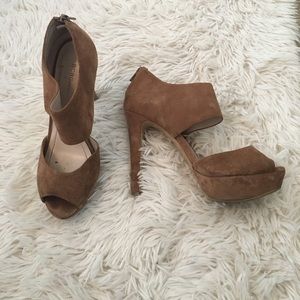 BCBG Suede Helara Platform Sandal