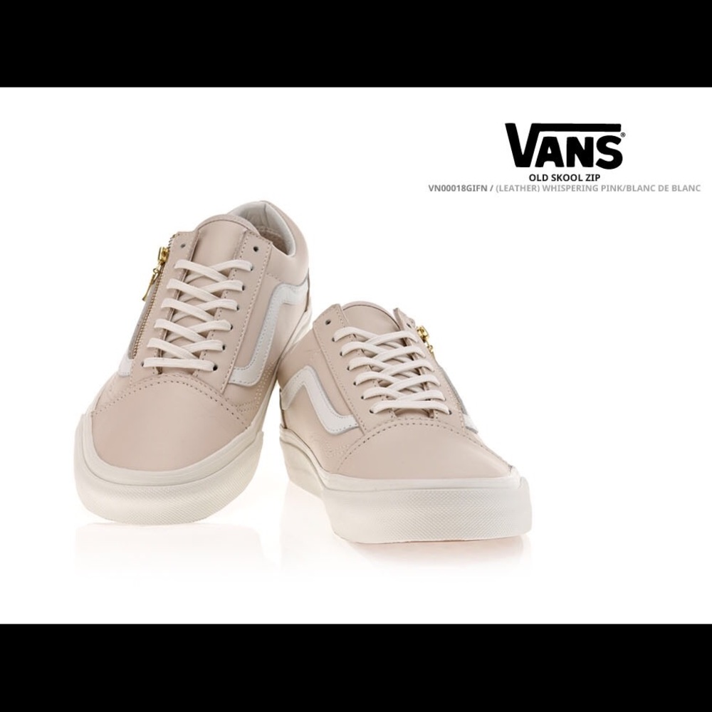 Nude Vans old school Zip sneaker