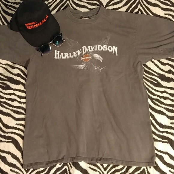Harley-Davidson Other - Vintage Harley Davidson grey  tee XL