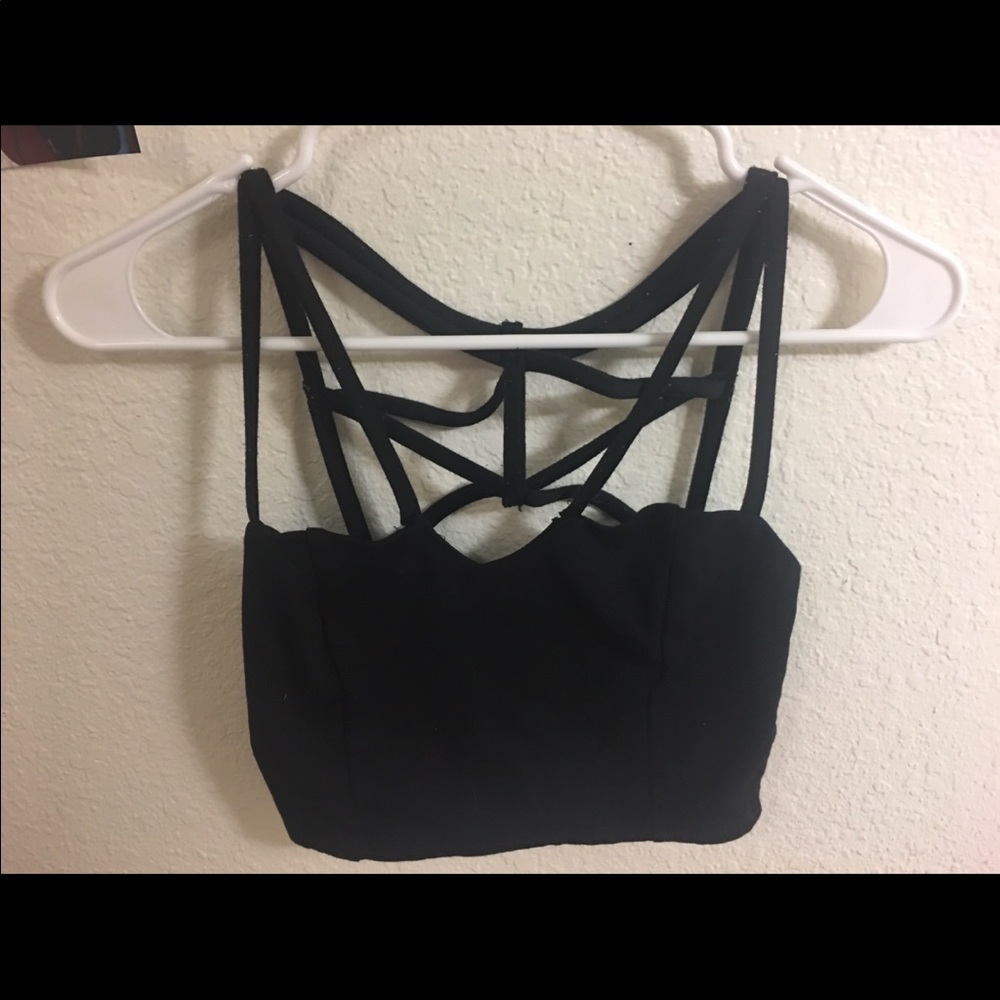 Black crop top
