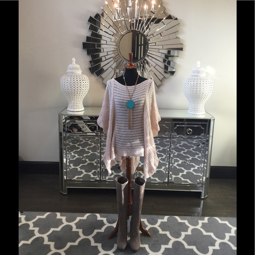 Free People Knit Poncho