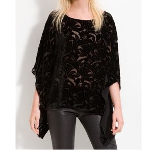 Velvet black Winter Kate top.