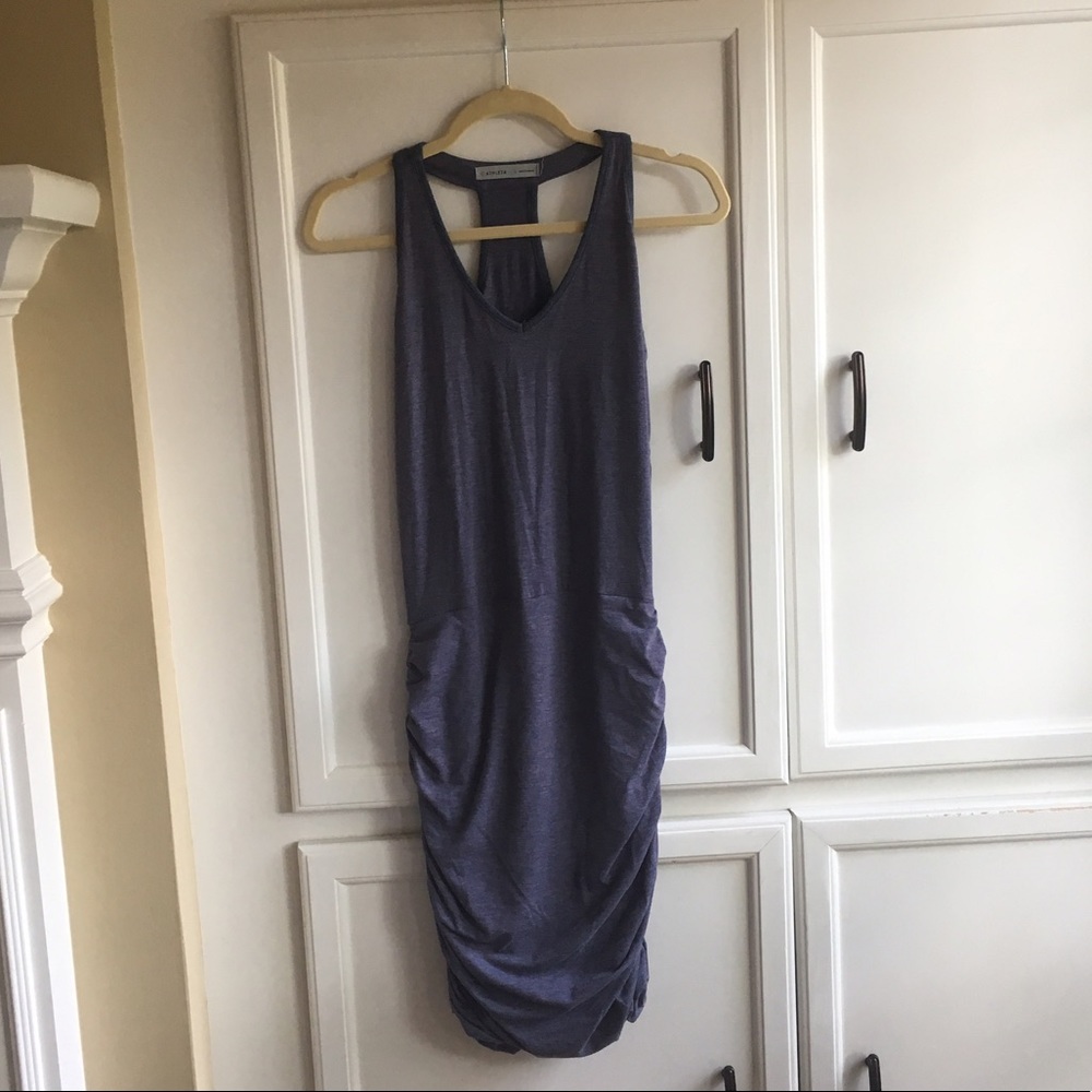 Athleta Small ruched cotton sundress