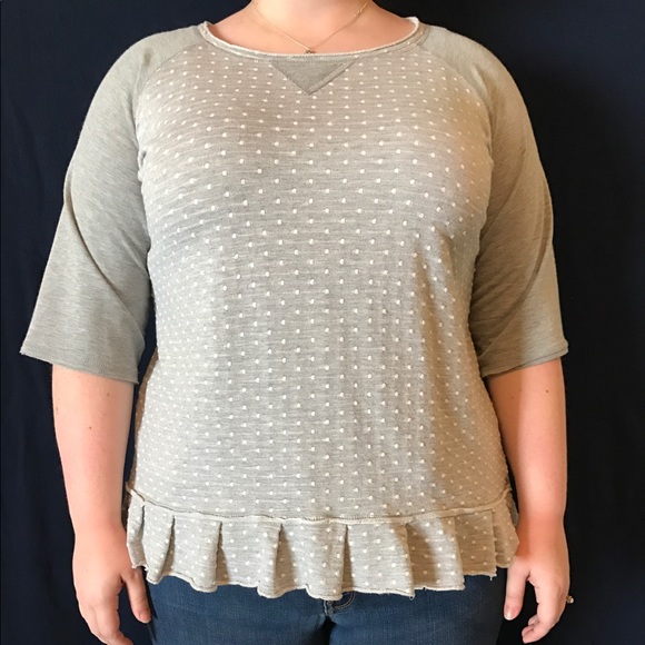 Grey polkadot sweatshirt - Picture 4 of 4