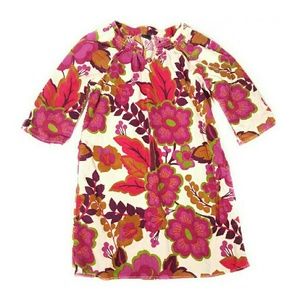 GAP Kids Floral Shift Dress Soft Corduroy