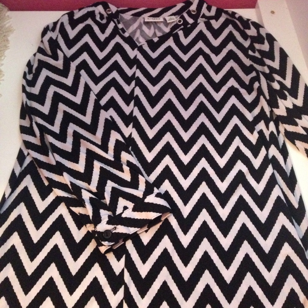 Chevron Print Blouse