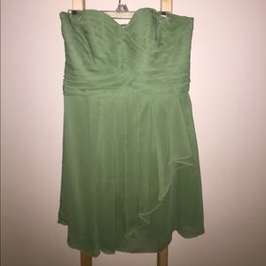 Strapless formal cocktail dress