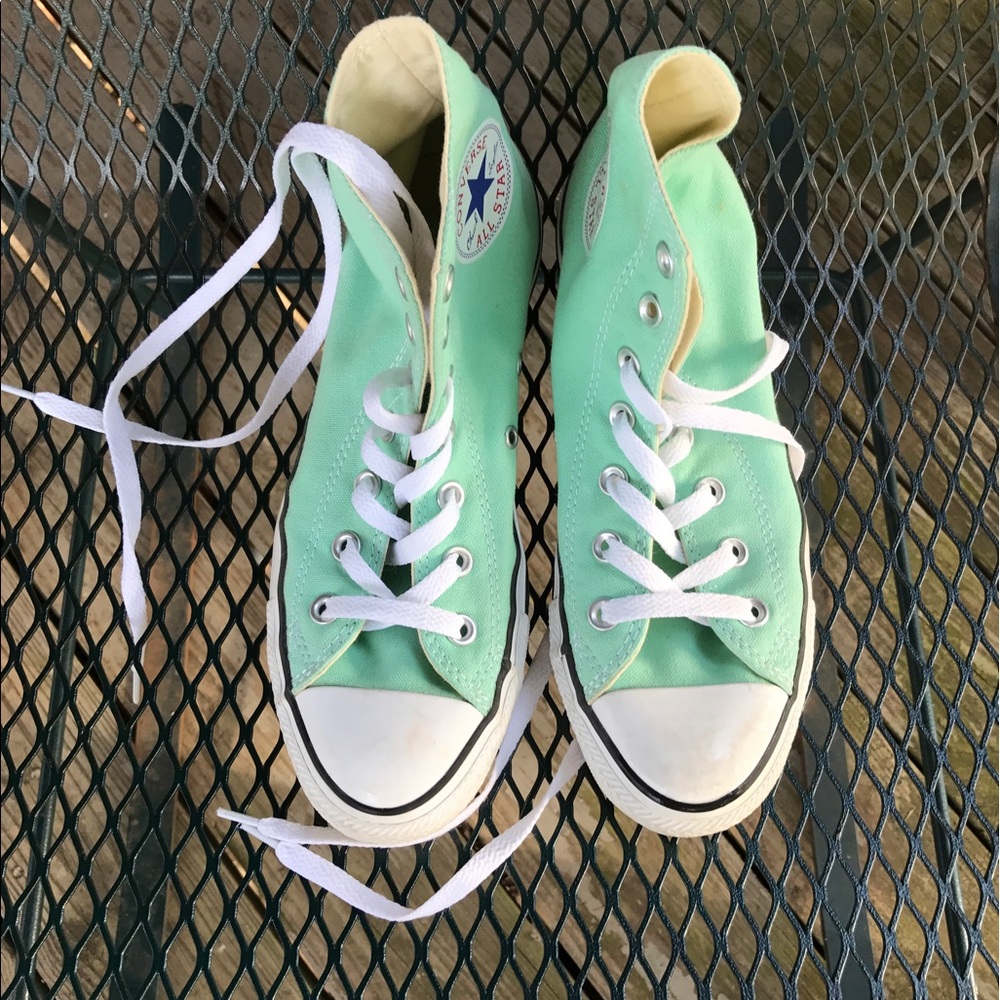 Converse Hightops Mint/FINAL PRICE!!!!!!!!
