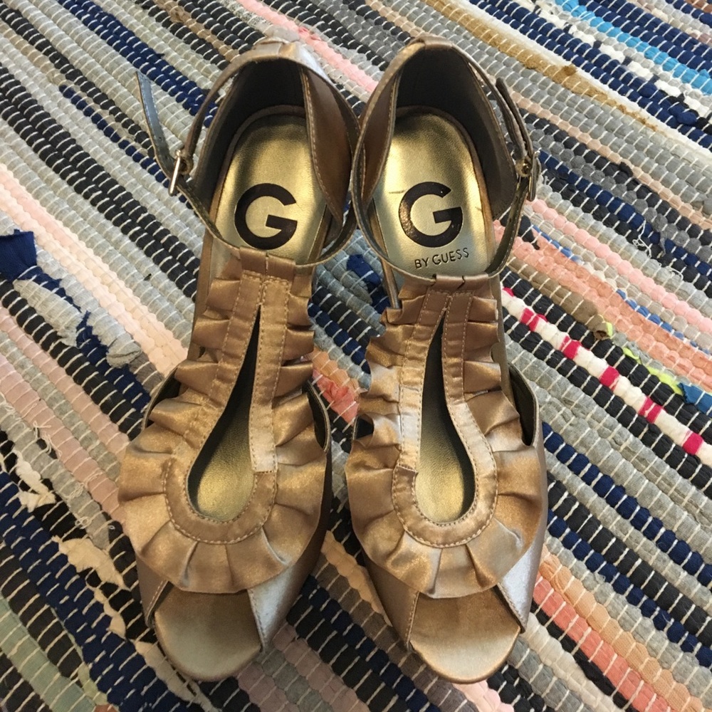 Gold Guess Heels