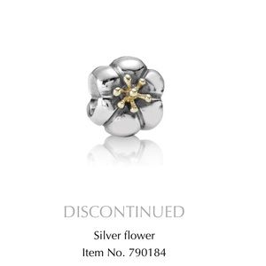 Pandora Silver Flower Charm