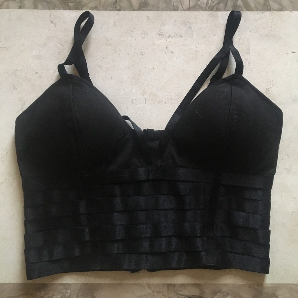 Sexy black bralette/crop top