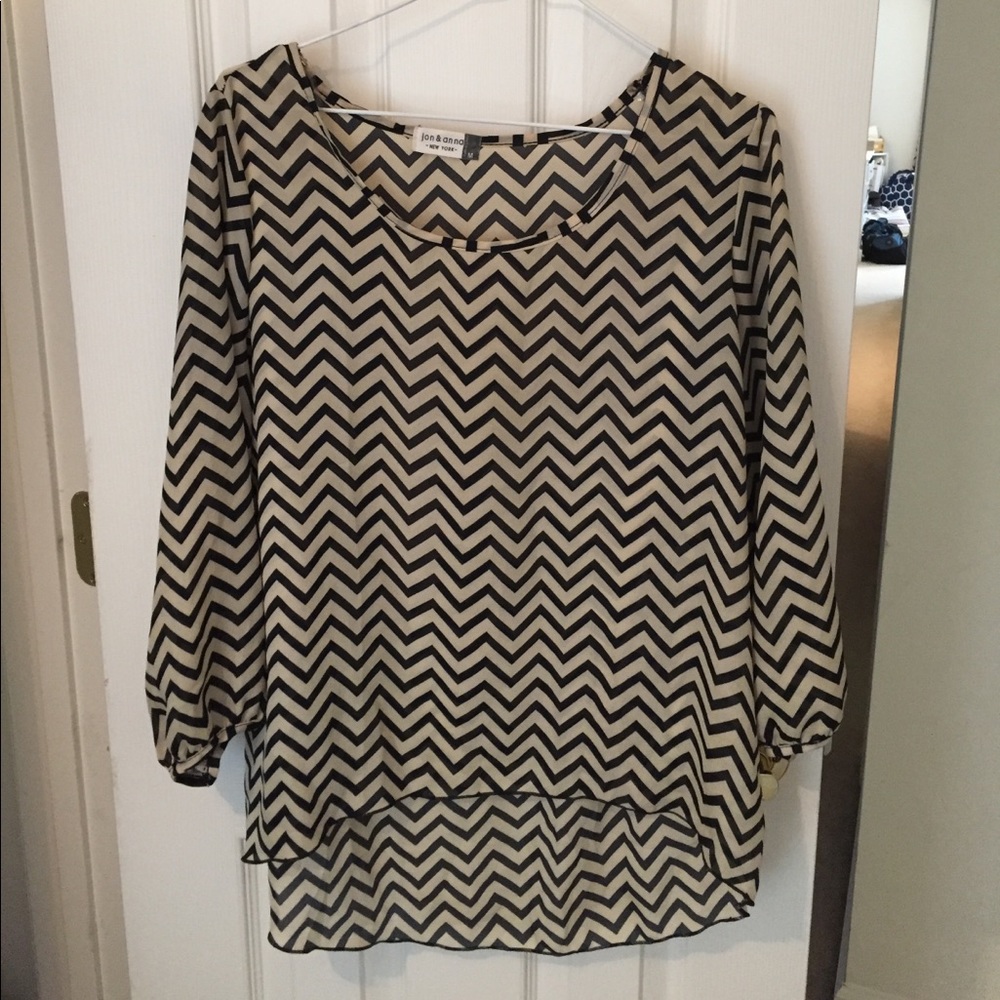 Chevron print blouse